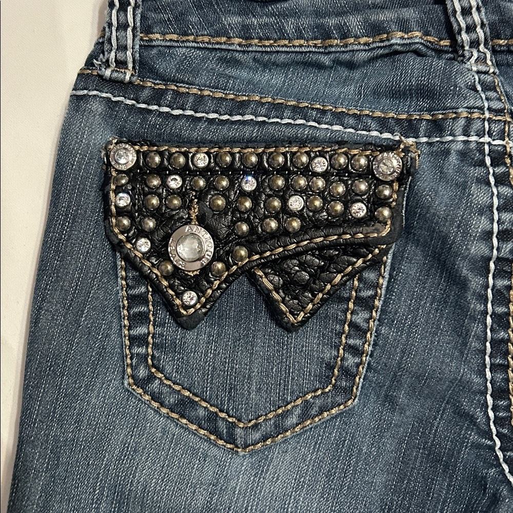 Antique Rivet Jeans - Size 1/25 - Picture 10 of 12